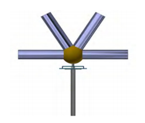 球节点刚性生根