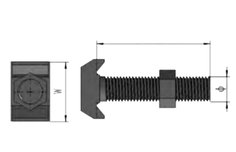 普通带齿T型螺栓